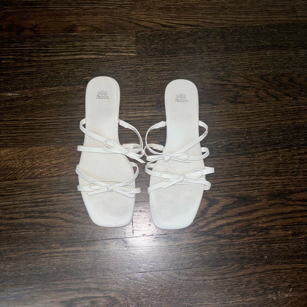 Who What Wear Ivory Strappy Sandals
